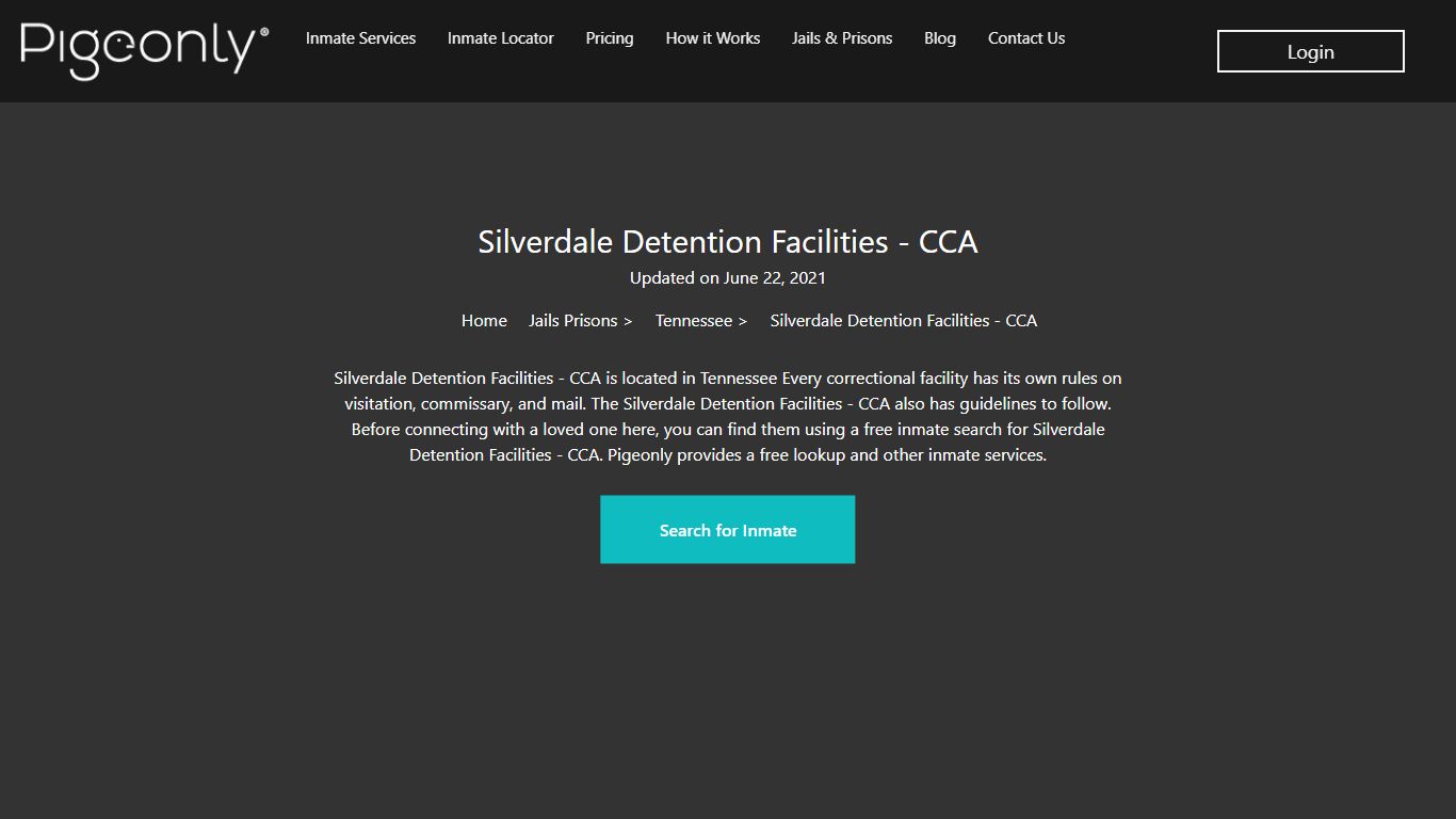 Silverdale Detention Facilities - CCA Inmate Search ...